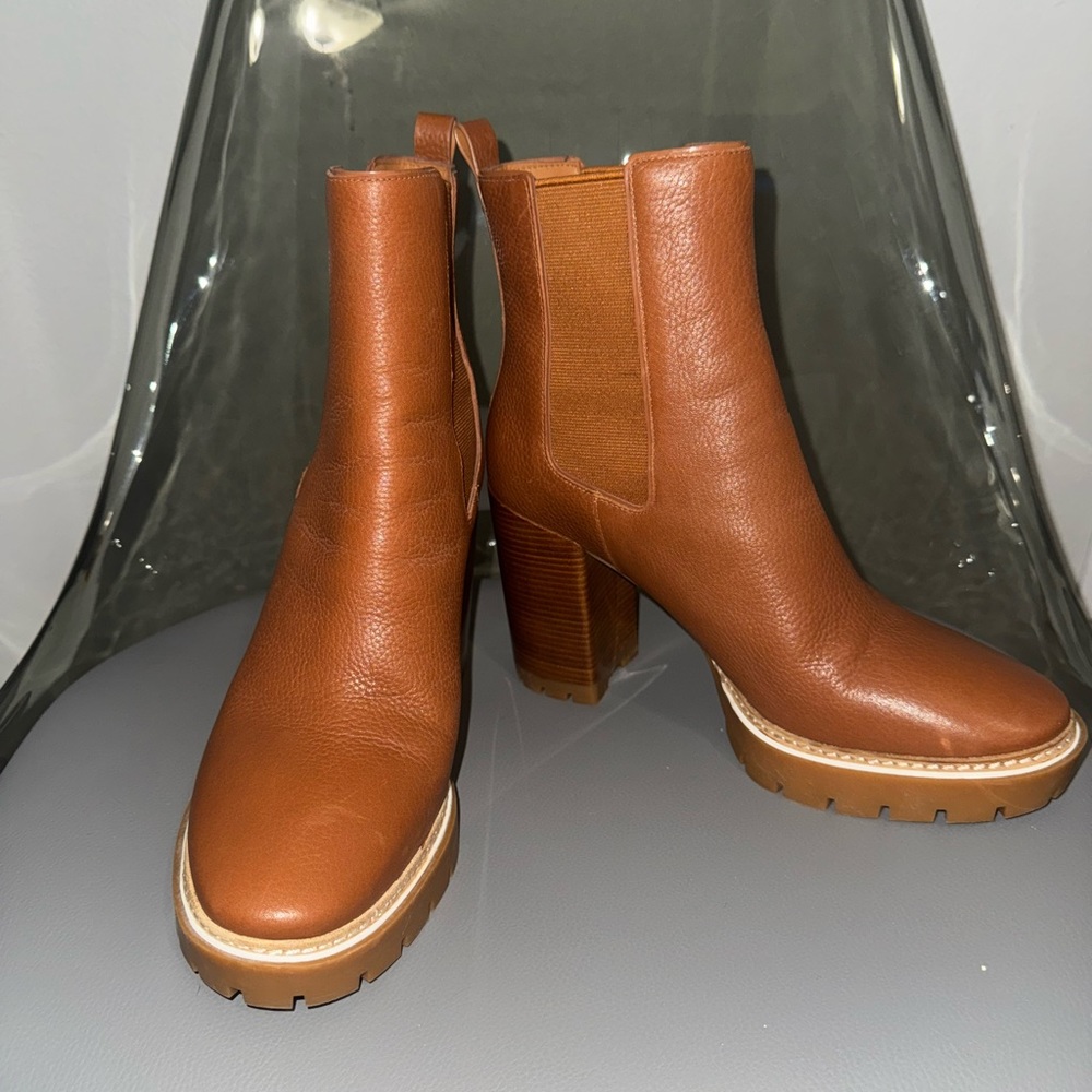 Brown Leather Ankle Boots
